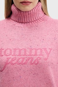Resim Tommy Jeans Bayan Kazak Dw0dw21687 Thc Pembe Pembe 