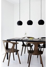Resim Riolight Modern Siyah Içi Siyah Küre 3Xe27 Duy Masa Üstü Sarkit M 