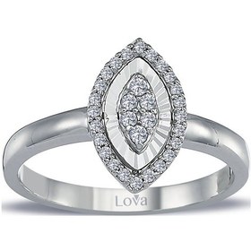 Resim Lova Pırlanta Taşlı Markiz Susa Yüzük - 1070195 