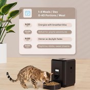 Resim 2L Düğmeli Otomatik Evcil Hayvan Besleyici Akıllı Kedi Yemek Kabı Köpek Yavaş Gıda Dağıtıcı Zamanlayıcı ile - 5V USB Fişi Olmayan, Oto-Yemlik 