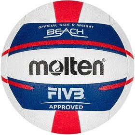 Resim Molten V5b5000 Fıvb Onaylı Plaj Voleybol Topu Çok Renkli 