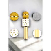 Resim çınar ticaret taşınabilir bluetooth karaoke mikrofon: hafıza kart girişli, etkileyici performans 