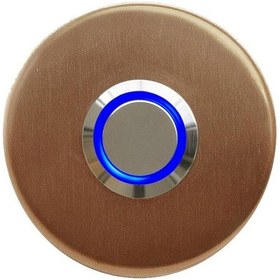 Resim Lockway Z-101abm Bronz Paslanmaz Tek Kontak Zil Butonu Mavi Led 