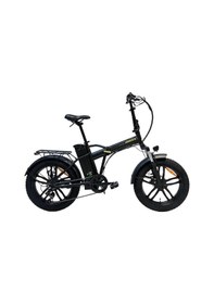 Resim Bisan E-folding F3 20 Jant 43 Cm Elektrikli Katlanır Bisiklet Mat Siyah Sarı 