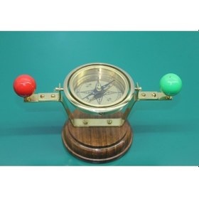 Resim Periboia Masa Üstü Pirinç Filika Pusulası 