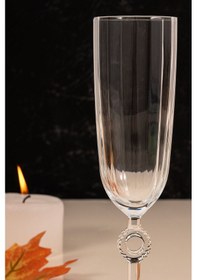 Resim Mest Emora 6 Adet Ayaklı Sade Kahve Yanı Su Bardağı Takımı - 150 Cc Şıklık Ve Zarafet Sade 