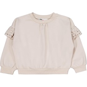 Resim Civil Girls Kolu Fırfırlı 6-9 Yaş Eşofman Takımı - Bej - Taş Rengi / 9-10 Yaş 