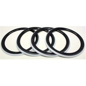 Resim EMN Atlas Lyon Siyah Beyaz Lastik Yanağı 15 Jant 4 Lü Set 426287 