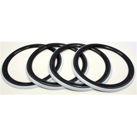 Resim EMN Atlas Lyon Siyah Beyaz Lastik Yanağı 15 Jant 4 Lü Set 426287 