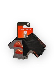 Resim Carraro Kısa Parmak Eldiven Siyah-Kırmızı -M Beden- CR-23013 