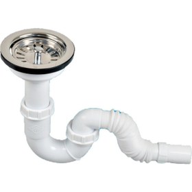 Resim Geylani Güçlü S Tekli Çöpmak Sifonu Ø32-50 Derin S Borulu Sifon 