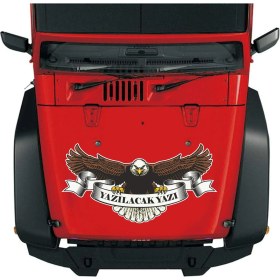 Resim Kişiselleştirilebilir Kartal - Isim Soyisim - Ad Soyad - Araba - Oto - Motosiklet - Karavan -Sticker 02014 