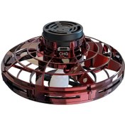Resim Fosenze Kırmızı El Tipi Dron: 360 Döner Rgb Işıklı, Usb Şarjlı, Dürtüye Dayanıklı Uçan Oyuncağı - Stres İçin Mini Uçak 
