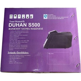 Resim Duhan Para Sayma Makinası S500 Sesli Karışık Döviz Sayma 