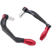 Resim Wezone Motor Güvenlik Koruyucu Fren Kolu Koruyucuları 18mm Çubuk Uyumlu Kırmızı Renk Çift 