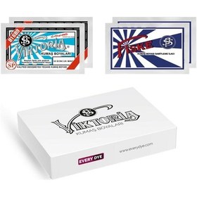 Resim Viktoria Kumaş Boyası Boncuk Mavi 2 Pk + Fiske Sabitleme 2 Pk 