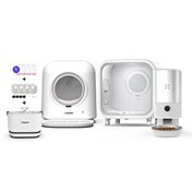 Resim Xenon Smart Akıllı Otomatik Kedi Tuvaleti Evcil Hayvan Kurutma Makinesi Premium 6'lı Pet Ürünleri Seti 