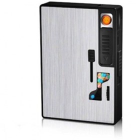 Resim İsme Özel Çakmaklı Usb Girişli Mentollü Sigara Tabakası Gümüş 