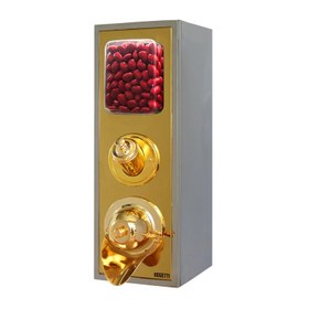 Resim Oggetti Draje & Kahve Silosu, Kürekli, Paslanmaz, Kapasite 5 kg, 20x25x60 cm, Gold 