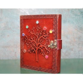 Resim Taşlı Deri Defter Model 6 