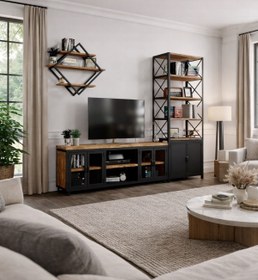 Resim KIYMIK HOME Begonya Set – %100 Gerçek Ağaç, Uzun Ömürlü Kullanım, Kişiye Özel Üretim - Köknar 