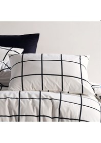 Resim Coté Blanc Karo Siyah %100 Pamuk 2'Li Yastık Kılıfı 