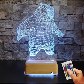 Resim Vipyol Gece Lambası 3d Kunfu Panda Led Masa Lambası 
