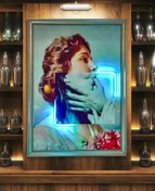 Resim Lady Blue Art Tablo 