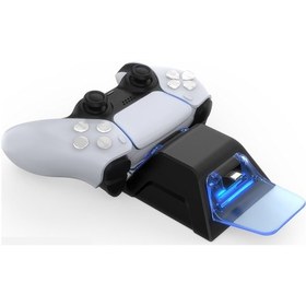 Resim Dobe Tp5 0528 Led Gösterge Çiftli Ps5 Joystick Kol Şarj Stand 