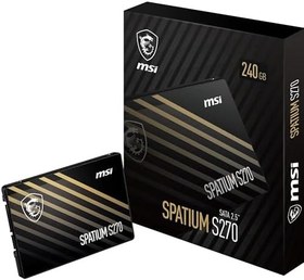 Resim MSI SSD SPATIUM S270 SATA 2.5" 240GB R:500 W:400 