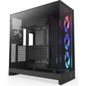 Resim Nzxt H Series H9 Flow Rgb CM-H92FB-R1 Siyah Atx Mid Tower Gaming (Oyuncu) Kasa 