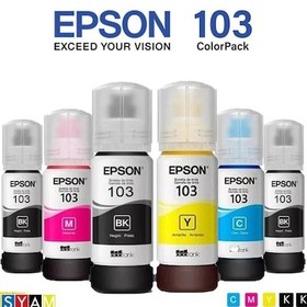 Resim Epson 103 L3211 Multipack +2 Siyah Mürekkep Kartuş Seti. 