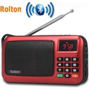 Resim Ganbao Bluetooth-Red Rolton W405 Dijital Taşınabilir Mini Mp3 Çalma Taşınabilir Fm Radyo Müzik Çalar Hoparlör Tf USB El Feneri ile Para Doğrula (Yurt Dışından) 