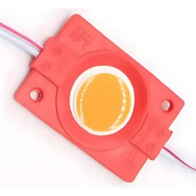 Resim Demir Led Tekli Su Geçirmez 12 Volt 2.4 Watt Modül Led Kırmızı (10 Adet) 