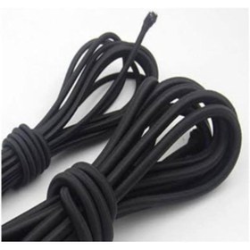 Resim Genel Markalar Salkım Home Yuvarlak Lastik Ip 2,5 Mm Kalınlık Sert Dayanıklı 1/18 Kat Siyah 10 Mt 