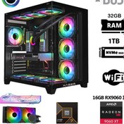 Resim Xaser Lexus X770 R7-7700 32 GB 1 TB M.2 NVMe SSD 16 GB RX9060XT Free Dos Masaüstü Oyuncu Bilgisayarı 