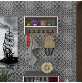 Resim Kenzlife Elbise Askılığı Askılık Zeytuni Crd 35 070 20 Siyah 6 Adet Askı Portmanto Raflı Diğer 