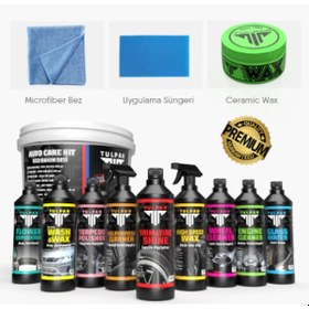 Resim Tulpar Araç Yıkama Bakım Full Oto Bakım Temizlik Seti Kovalı Avantajlı Paket 