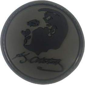 Resim eser askeri malzeme Atatürk Silüet Imza Silikon Patch Arması kol arması 