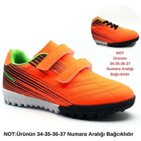 Resim Cool 0860 Ronaldo Erkek Çocuk Halısaha Krampon - Turuncu - 31 