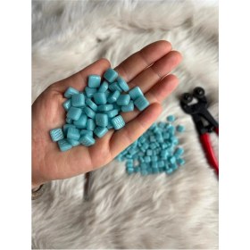 Resim Karsan Mozaik Sanatsal Mikro Mozaik Açık Turkuaz 1X1CM Mozaik Sanatı Malzeme (100GR) 