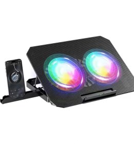 Resim ZRN33 2 Fanlı Standlı Rgb Laptop Soğutucu Nemere 