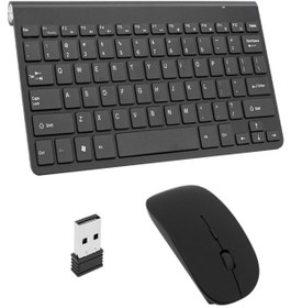 Resim WIEDER Wıreless Slım Kablosuz Klavye Mouse Set siyah - Beyaz 