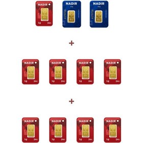 Resim Nadir Gold 24 Ayar 14 Gram Külçe Altın 2 Adet 2,5 Gram Külçe Altın + 9 Adet 1 Gram Külçe Altın 