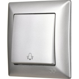 Resim Günsan Elektrik Günsan Visage Gümüş Zil Butonu 