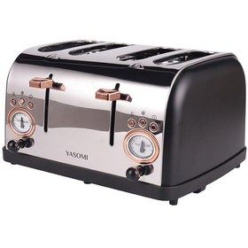 Resim Yasomi YK-628T 4 Dilimli Geniş Yuvalı Ekmek Kızartma Makinesi 