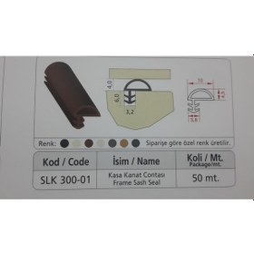 Resim 50 Metre Silikonlu Iç Kapı Fitili - Contası, 294800682 
