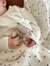 Resim Amigurumi Kuzu Deluxe Bebek Seti - Kuzu Uyku Arkadaşı 