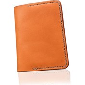 Resim Hakiki Deri Turuncu Ruhsat Kabı 