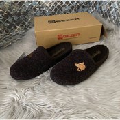 Resim Gezer Erkek Kışlık Yünlü Ev Terliği 